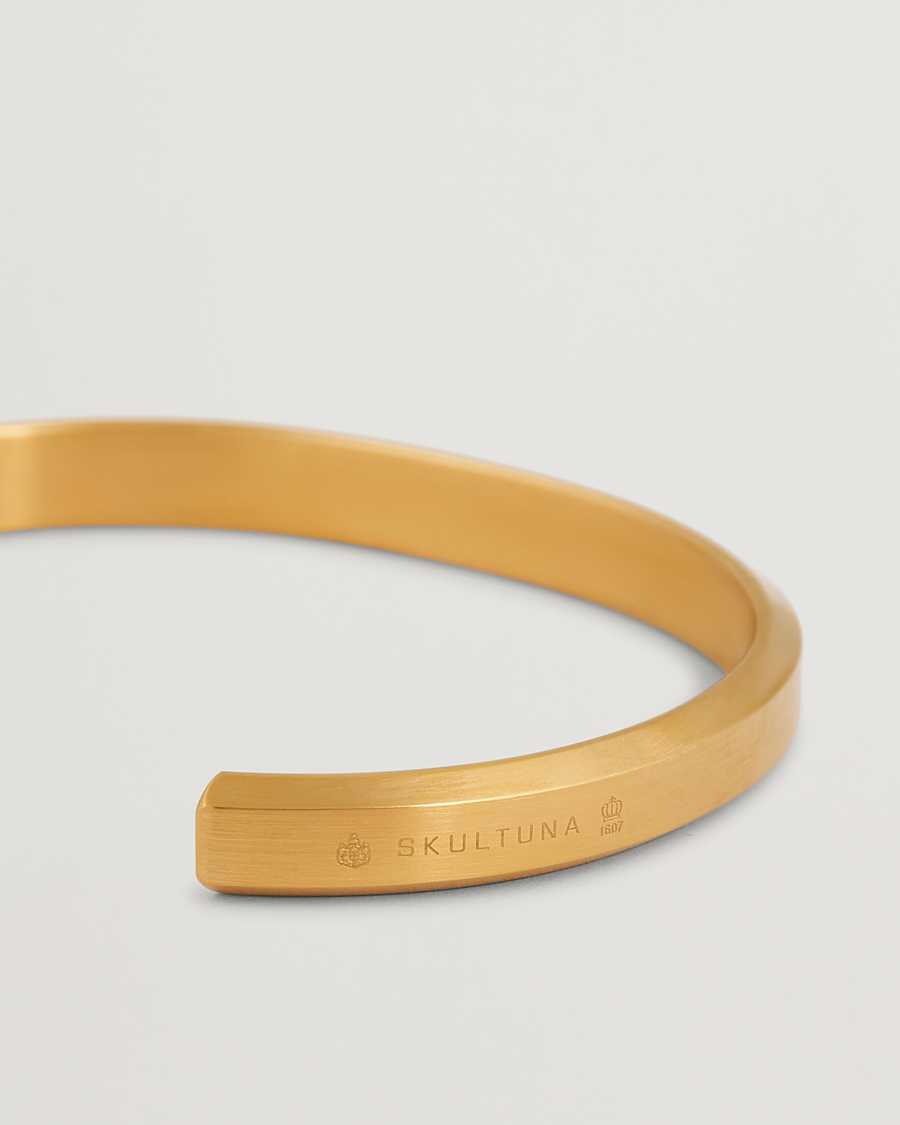 Heren | Sieraden | Skultuna | Icon Cuff Matte Gold