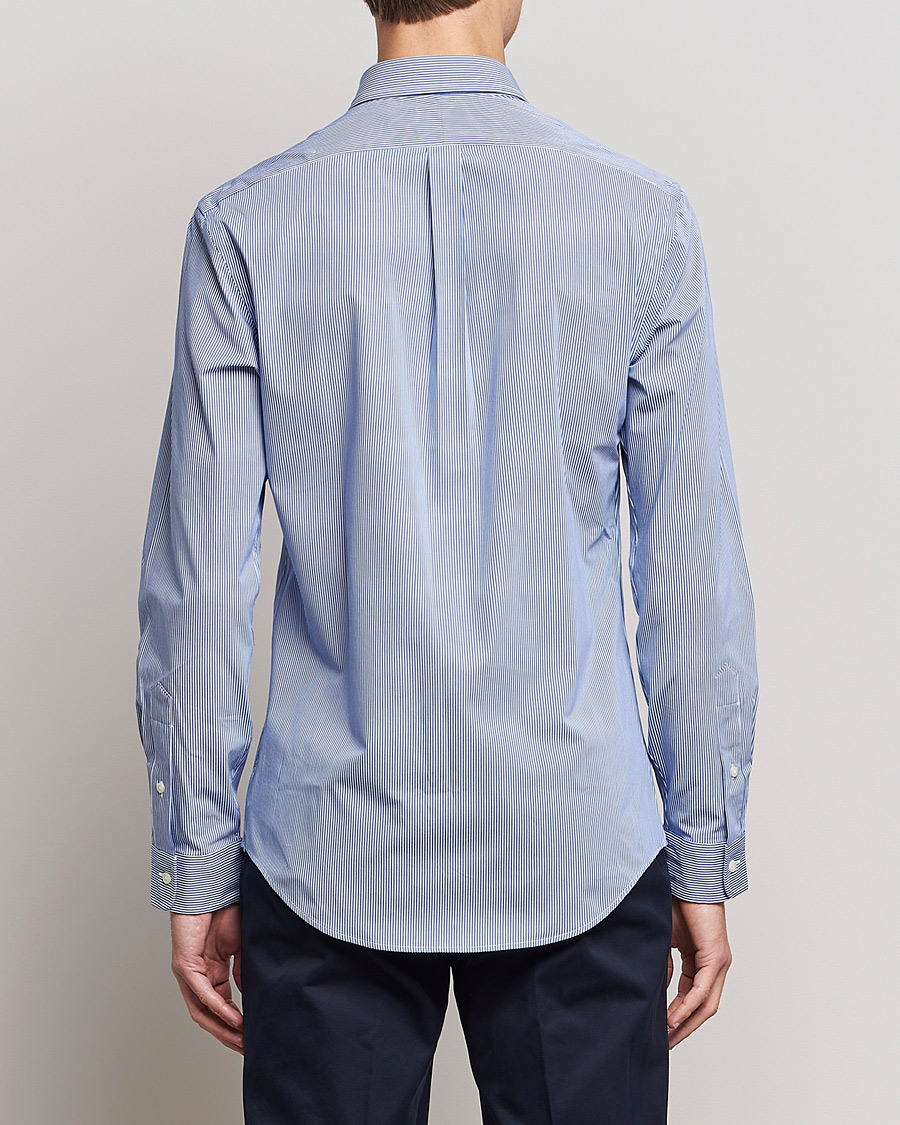 Heren | Overhemden | Polo Ralph Lauren | Slim Fit Thin Stripe Poplin Shirt Blue/White