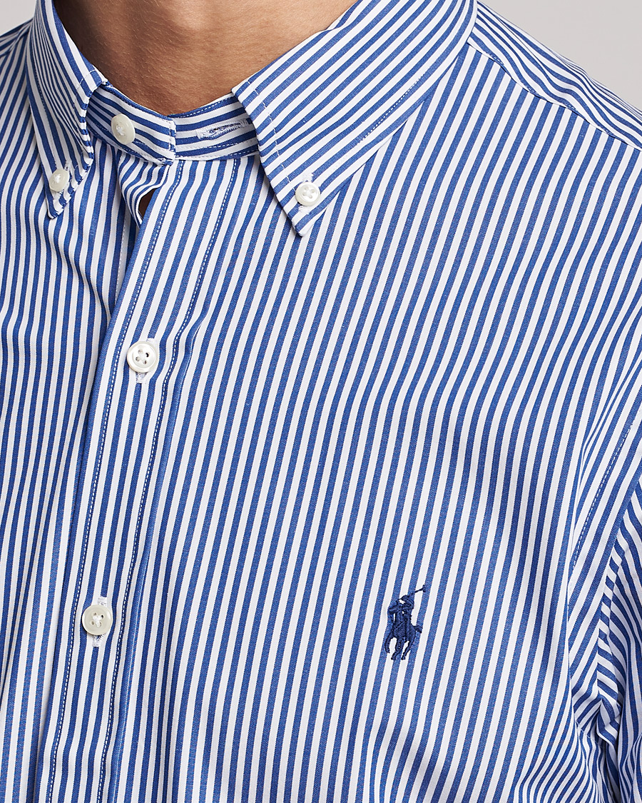 Heren | Overhemden | Polo Ralph Lauren | Slim Fit Big Stripe Poplin Shirt Blue/White