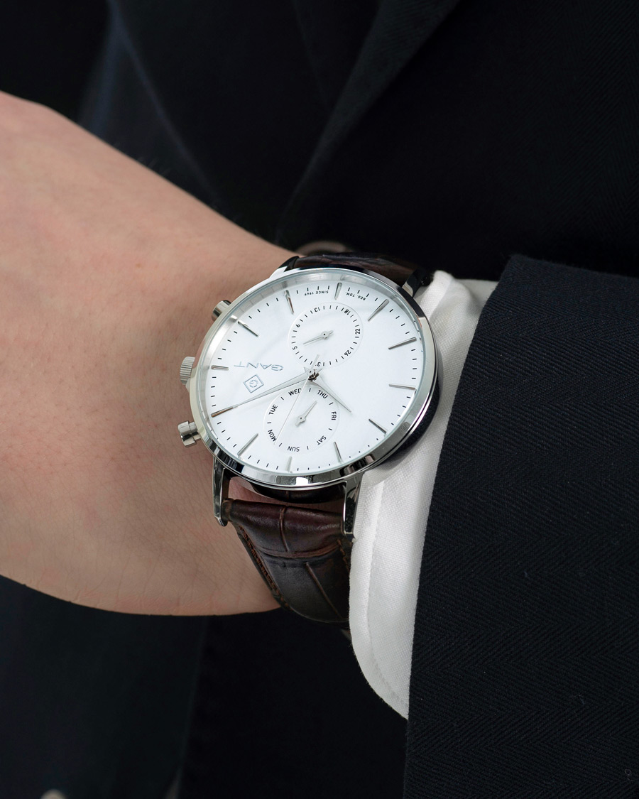 Heren | GANT Park Hill Day Date II Silver | GANT | Park Hill Day Date II Silver