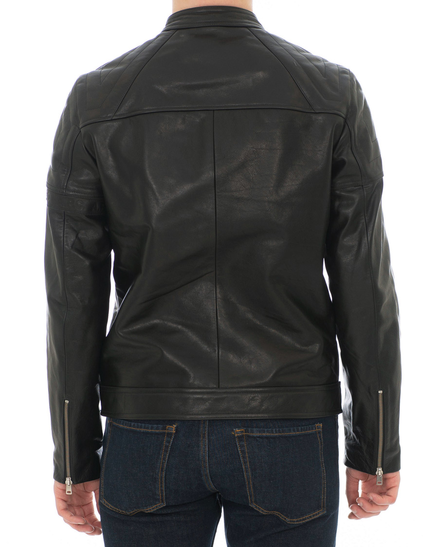 Heren | Jassen | A.P.C. | Coffee Racer Leather Jacket Black