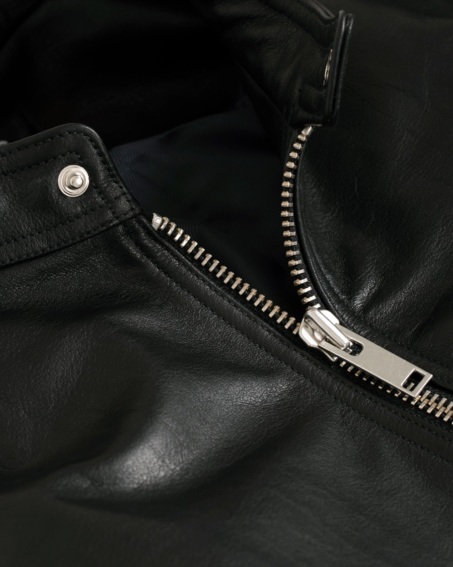 Heren | Jassen | A.P.C. | Coffee Racer Leather Jacket Black