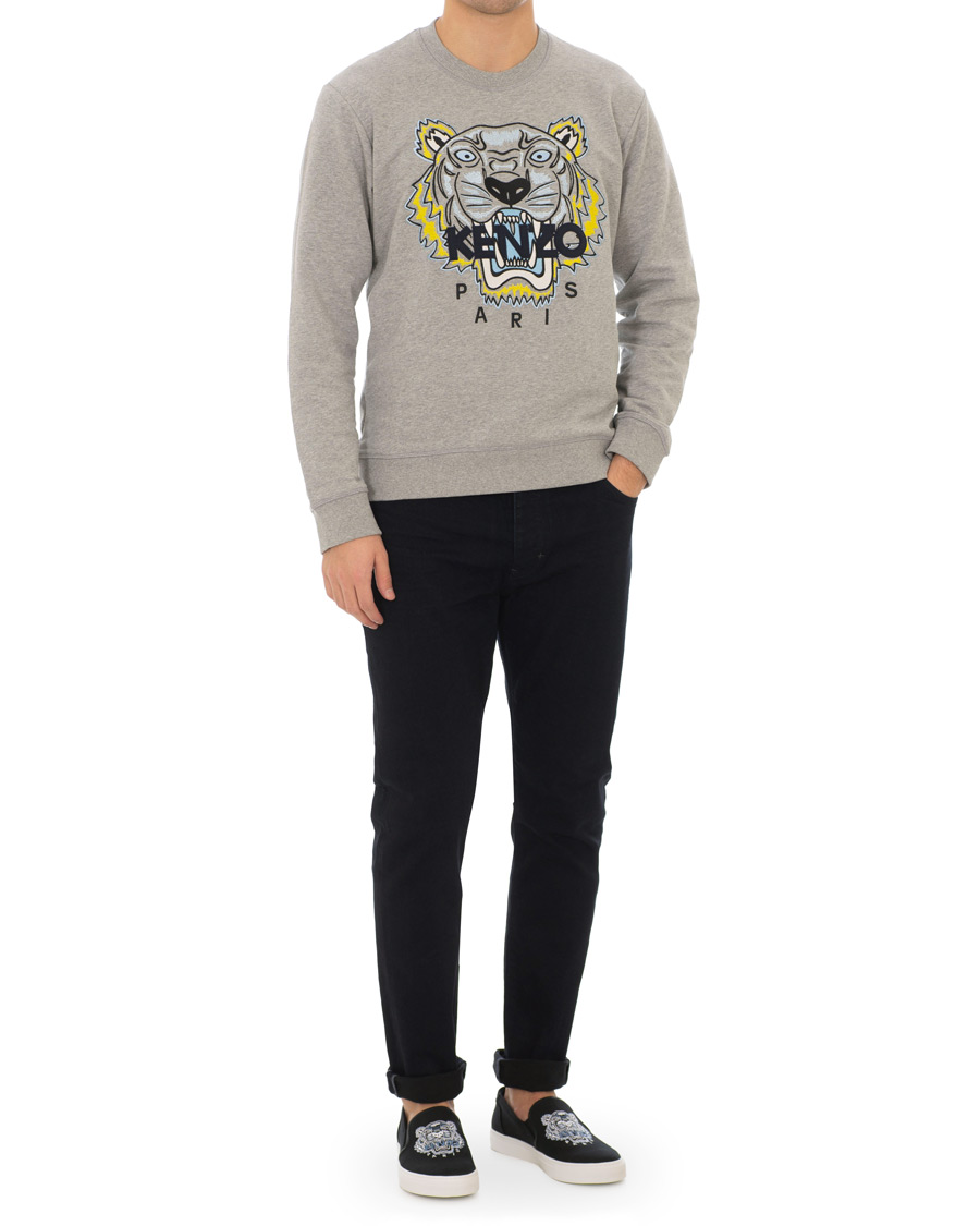 Heren | Kenzo Canvas Tiger K-Skate Slip-on Sneaker Black | KENZO | Canvas Tiger K-Skate Slip-on Sneaker Black