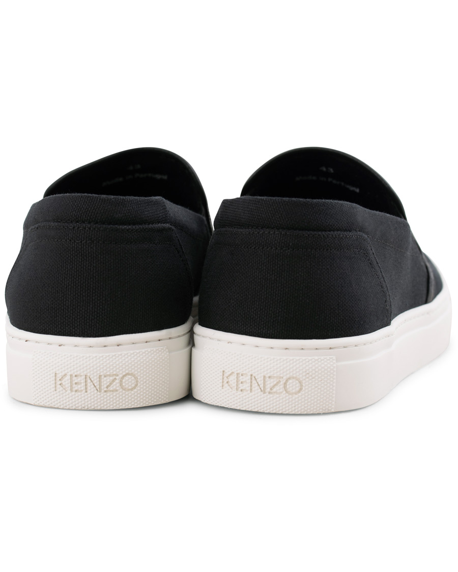 Heren | Kenzo Canvas Tiger K-Skate Slip-on Sneaker Black | KENZO | Canvas Tiger K-Skate Slip-on Sneaker Black