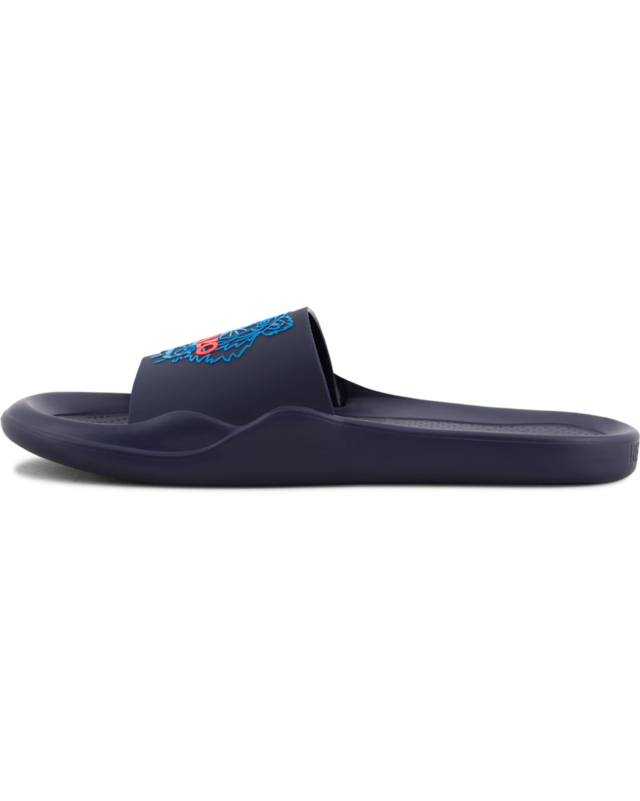 Heren | Kenzo Canvas Tiger Slip-on Sandal Navy | KENZO | Canvas Tiger Slip-on Sandal Navy