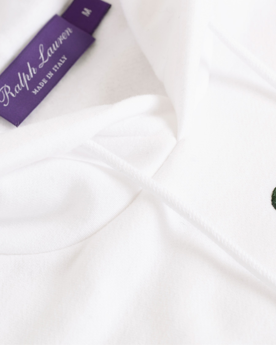 Heren | Truien | Ralph Lauren Purple Label | Standing Horse Hoodie Optic White