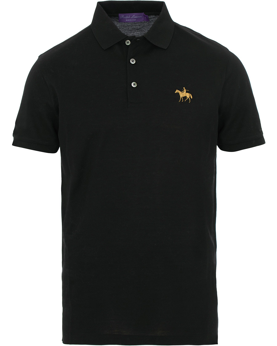 Heren | Polo's | Ralph Lauren Purple Label | Standing Horse Mercerized Polo Classic Black