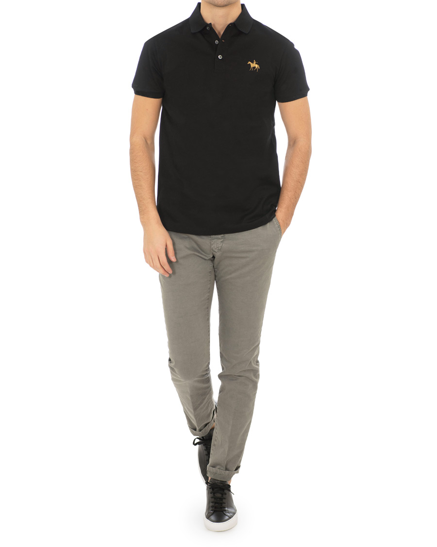 Heren | Polo's | Ralph Lauren Purple Label | Standing Horse Mercerized Polo Classic Black