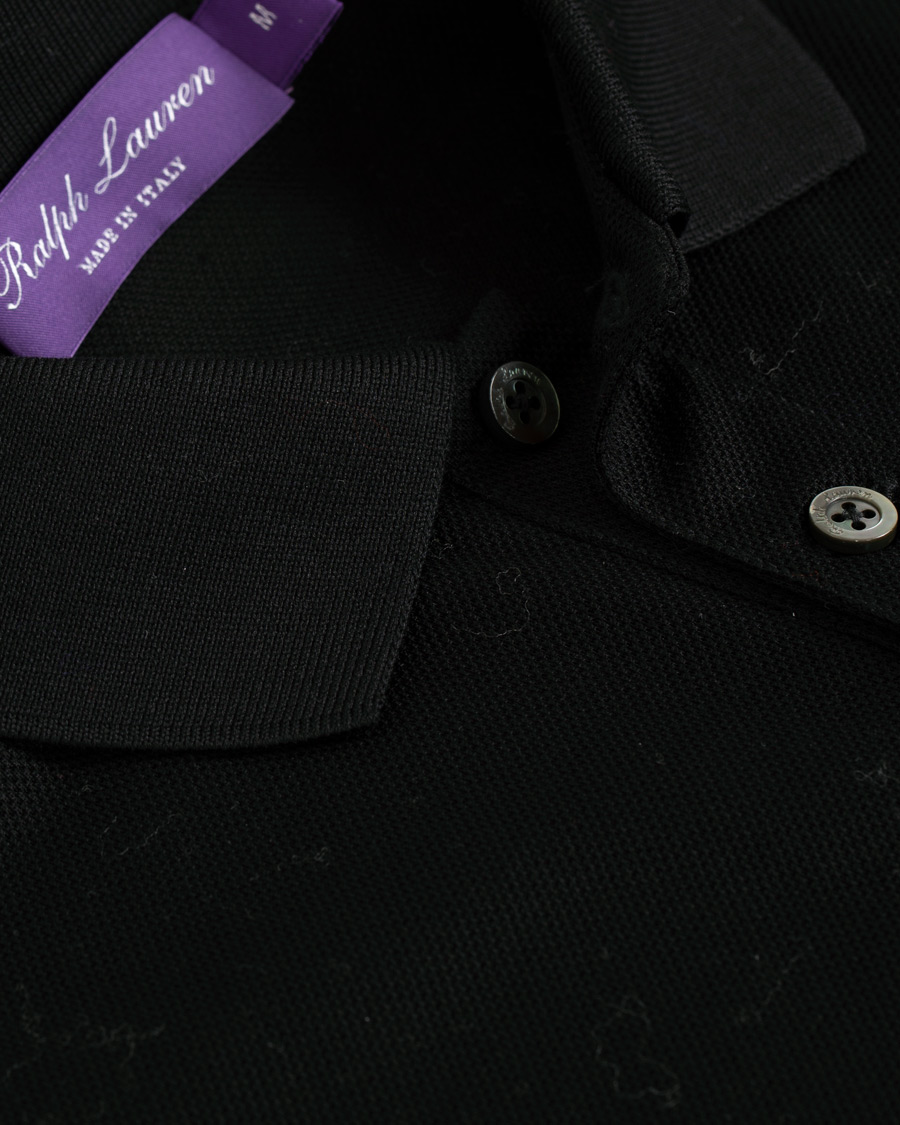 Heren | Polo's | Ralph Lauren Purple Label | Standing Horse Mercerized Polo Classic Black