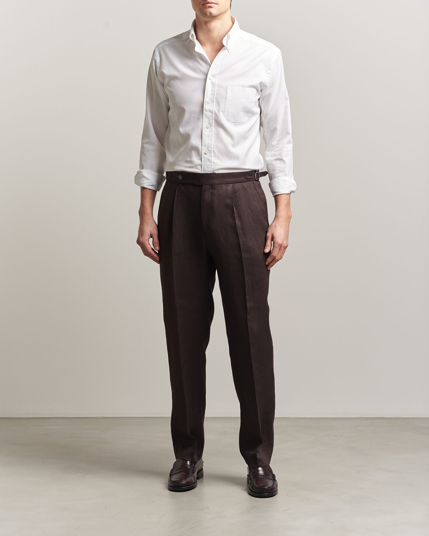 Heren | Overhemden | Eton | Slim Fit Royal Oxford Button Down White