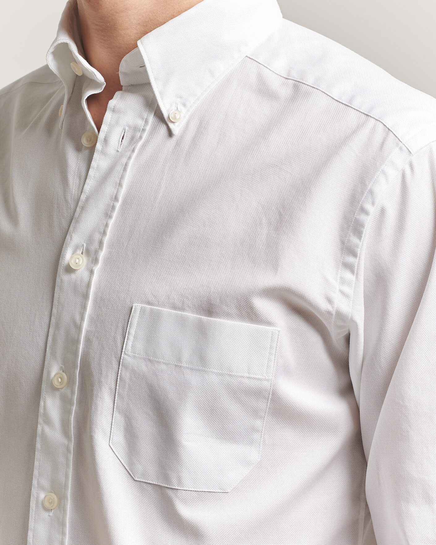 Heren | Overhemden | Eton | Slim Fit Royal Oxford Button Down White
