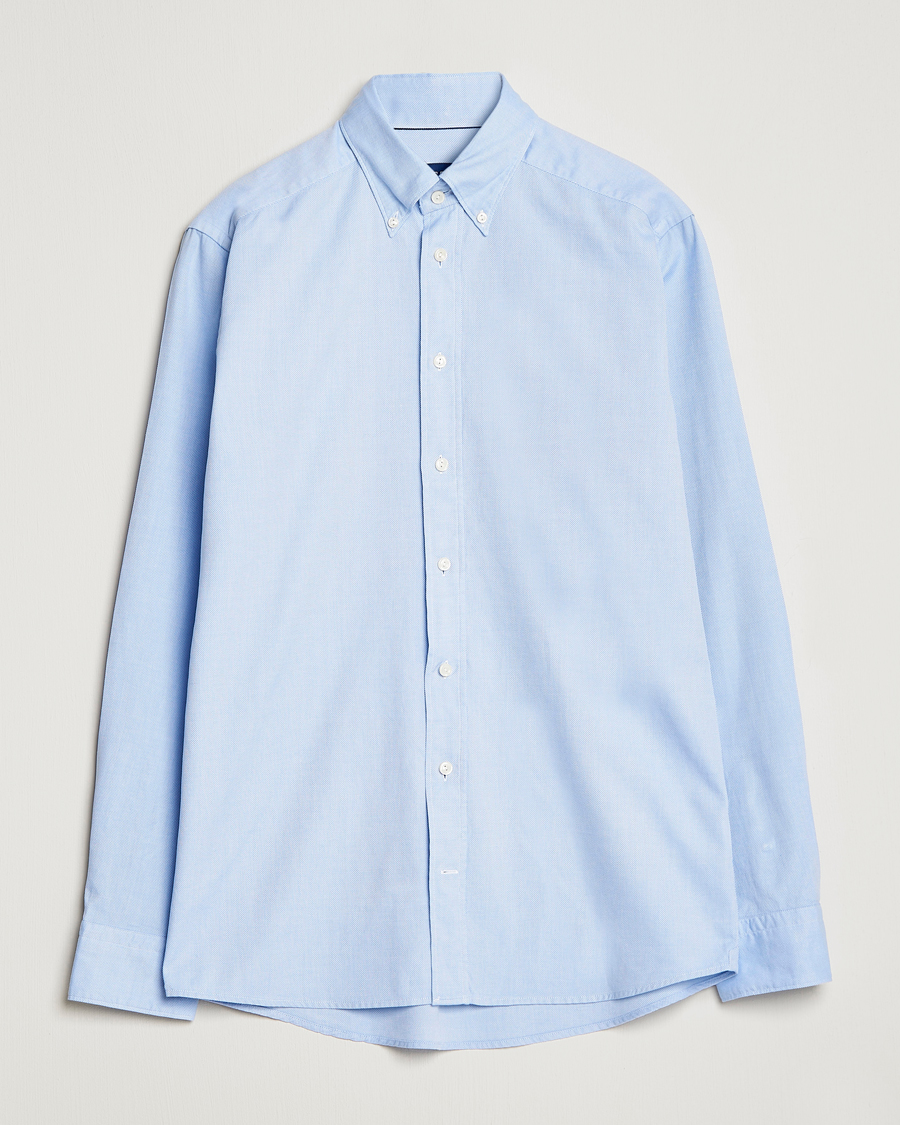 Heren | Overhemden | Eton | Slim Fit Royal Oxford Button Down Light Blue