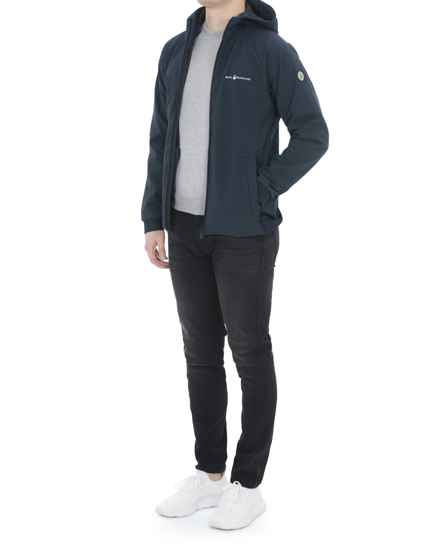 Heren | Jassen | Sail Racing | Bowman Softshell Hooded Jacket Navy