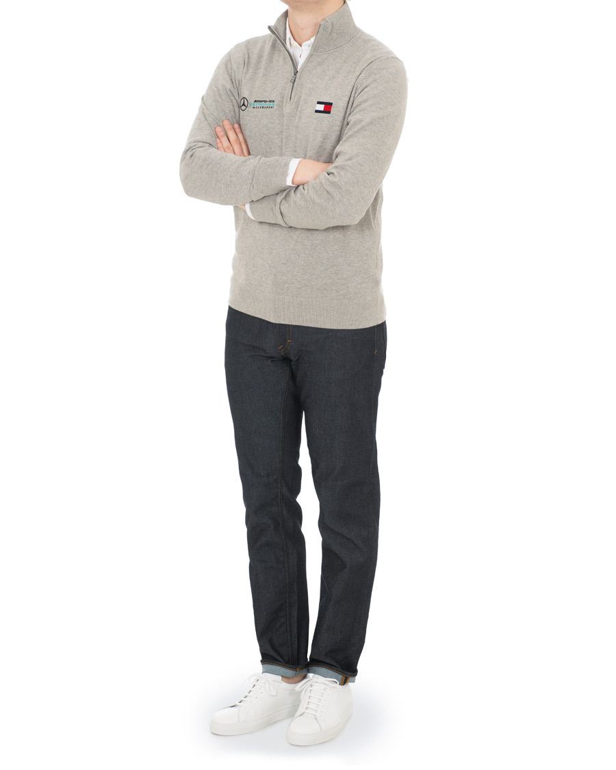 Heren | Truien | Tommy Hilfiger | Mercedes Benz Half Zip Cloud Heather