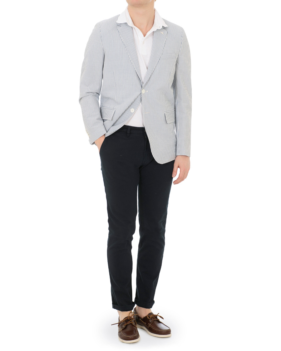 Heren | Blazers | Gant | Seersucker Stripe Blazer Eggshell