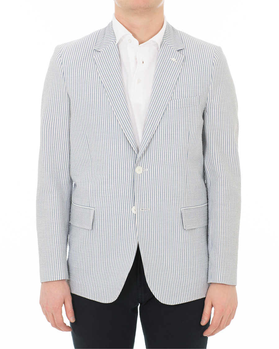 Heren | Blazers | Gant | Seersucker Stripe Blazer Eggshell