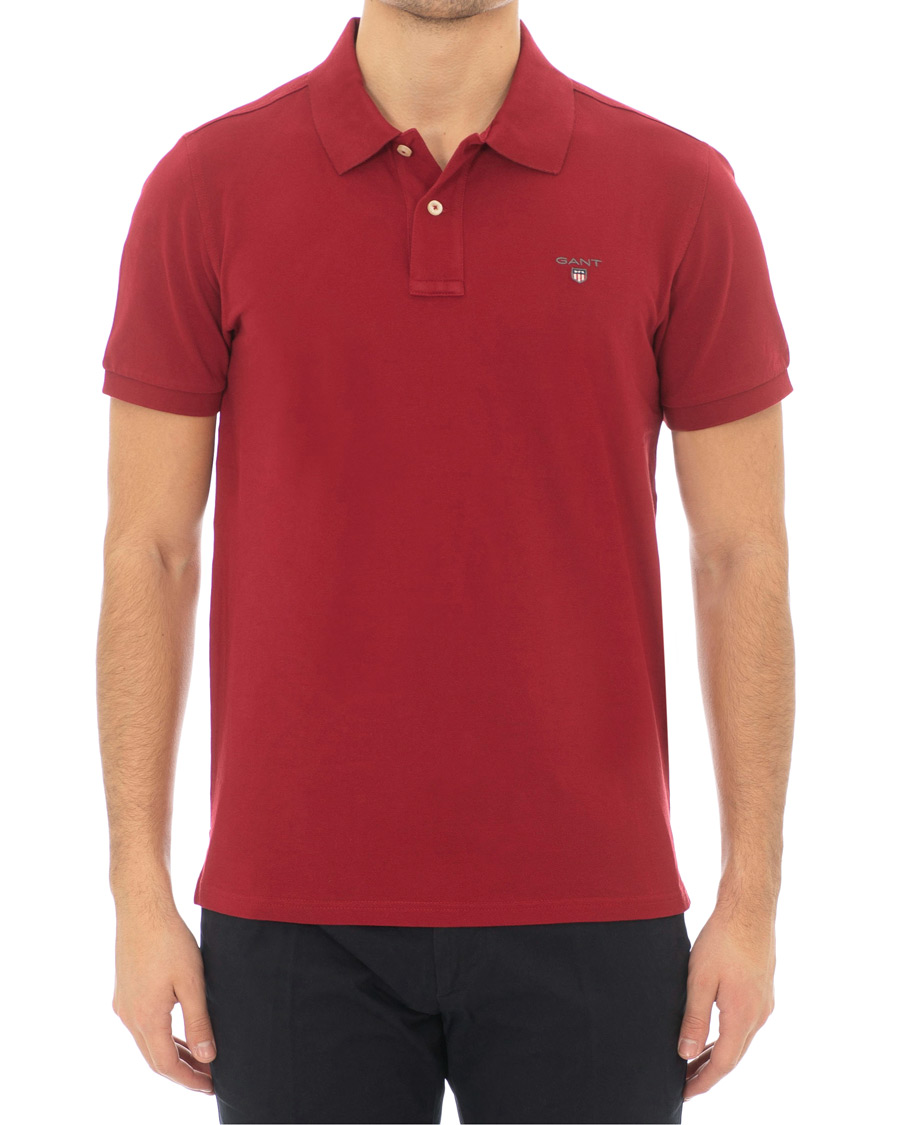 Heren | Polo's | GANT | The Original Polo Mahogany Red
