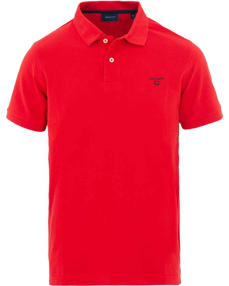 Heren | Polo's | GANT | Summer Polo Bright Red