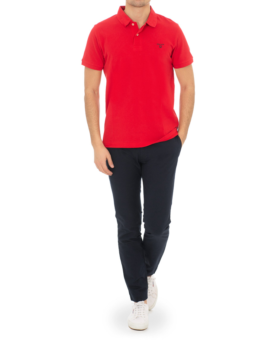 Heren | Polo's | GANT | Summer Polo Bright Red