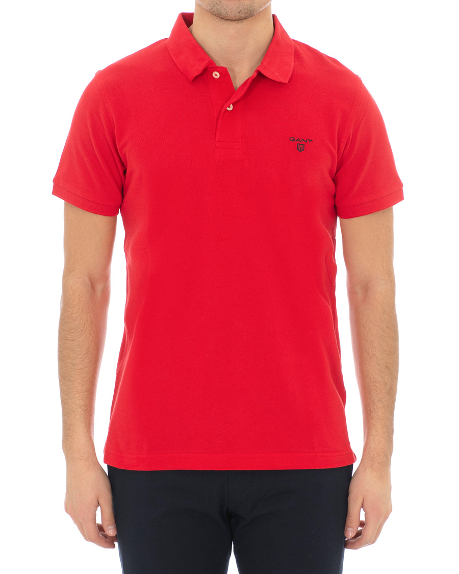 Heren | Polo's | GANT | Summer Polo Bright Red