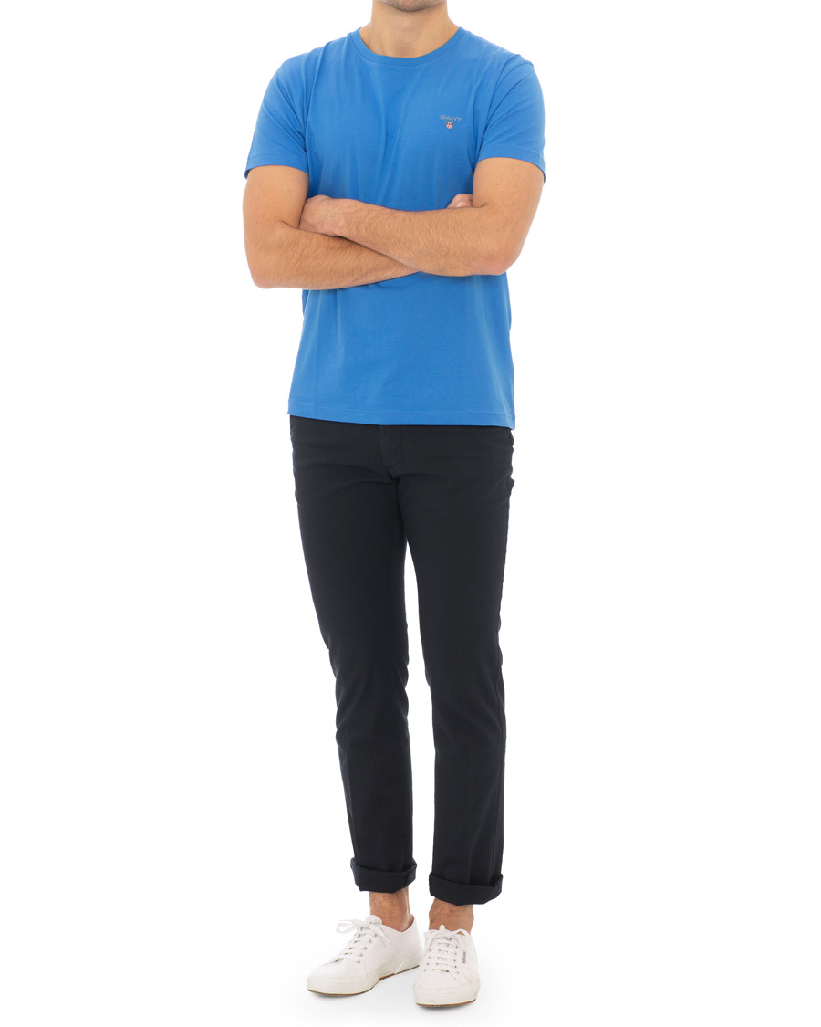 Heren | T-shirts | GANT | Original Crew Neck Tee Palace Blue