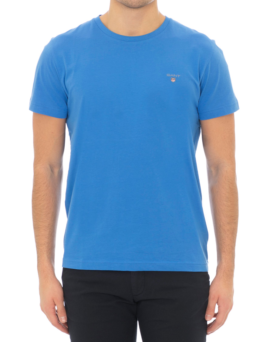 Heren | T-shirts | GANT | Original Crew Neck Tee Palace Blue