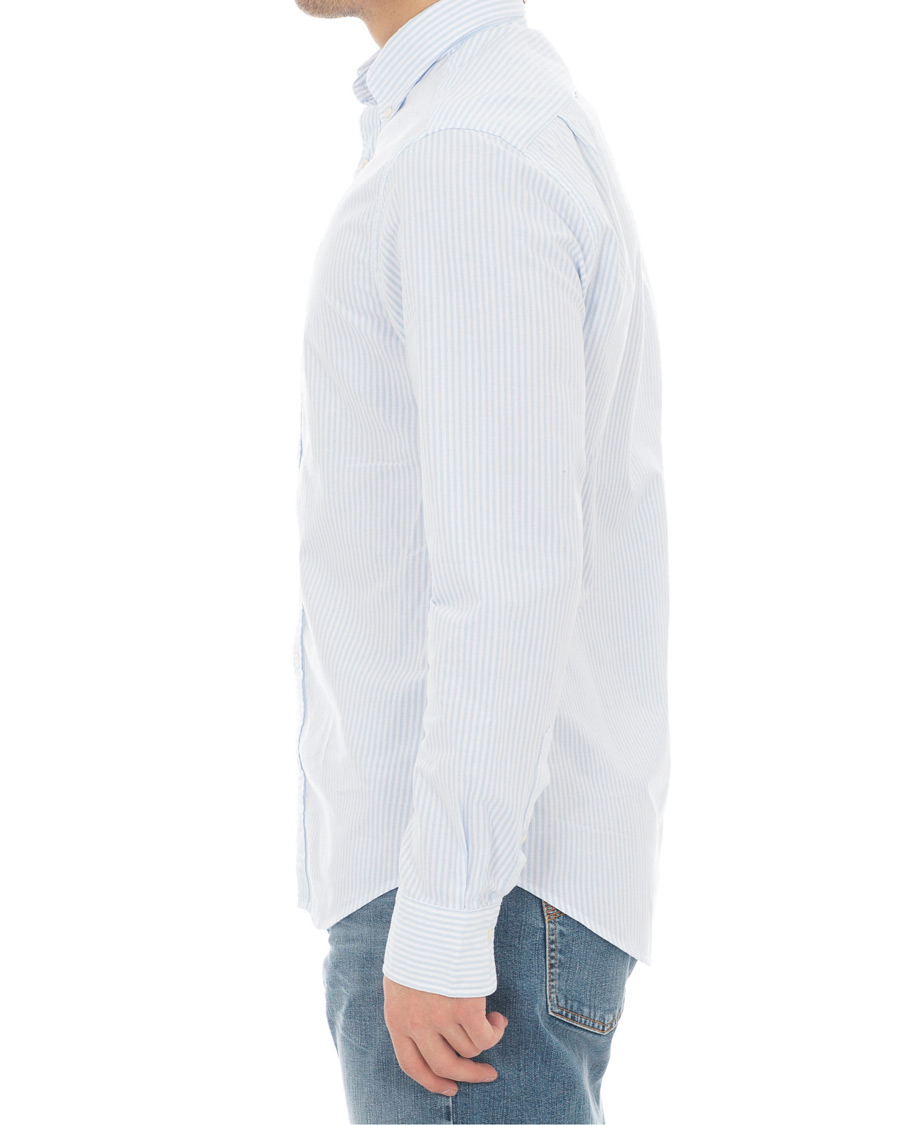 Heren | Overhemden | GANT | Slim Fit Oxford Banker Stripe Shirt Capri Blue