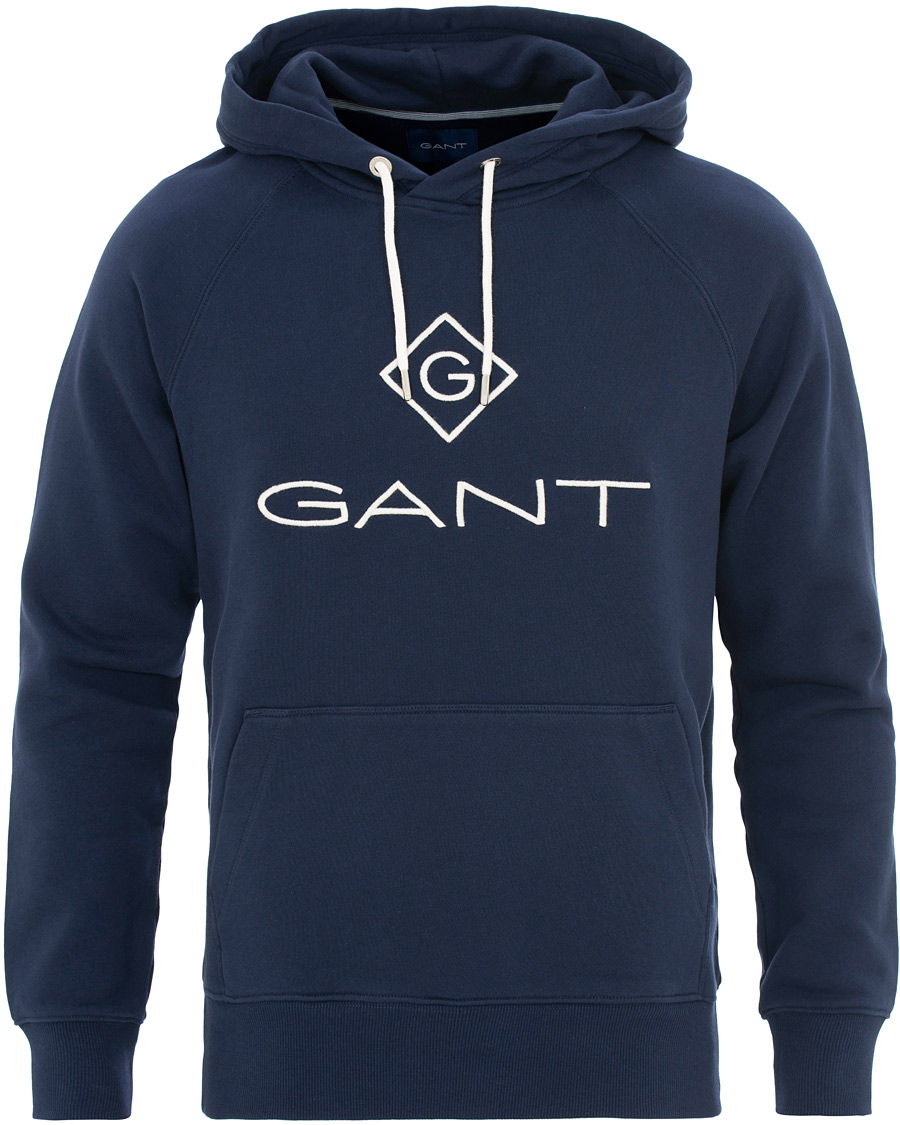 Heren | Truien | GANT | Lock Up Hoodie Evening Blue