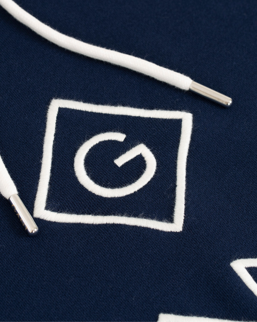 Heren | Truien | GANT | Lock Up Hoodie Evening Blue