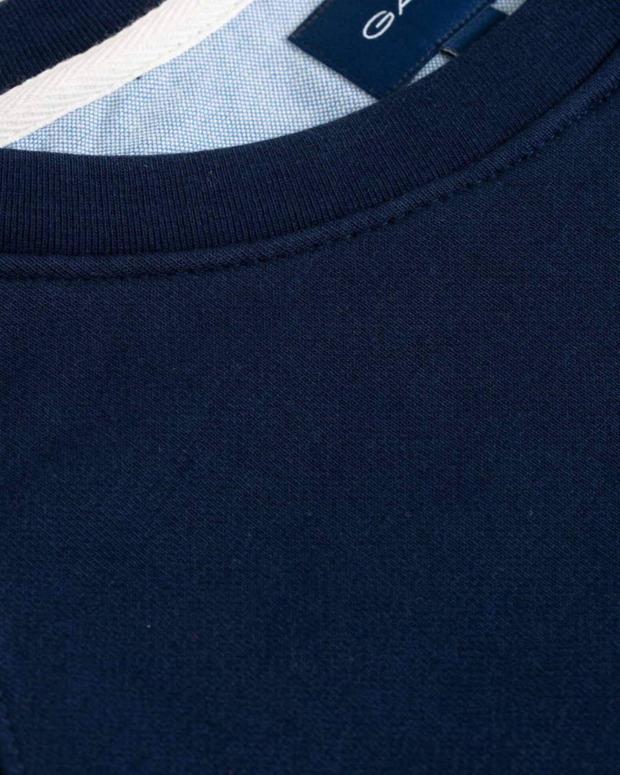 Heren | Truien | GANT | Summer Logo Crew Neck Sweatshirt Evening Blue