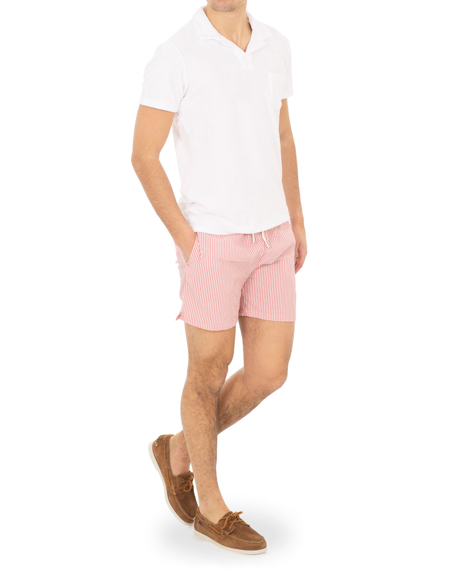 Heren | Zwembroek | GANT | Seersucker Swim Shorts Mineral Red