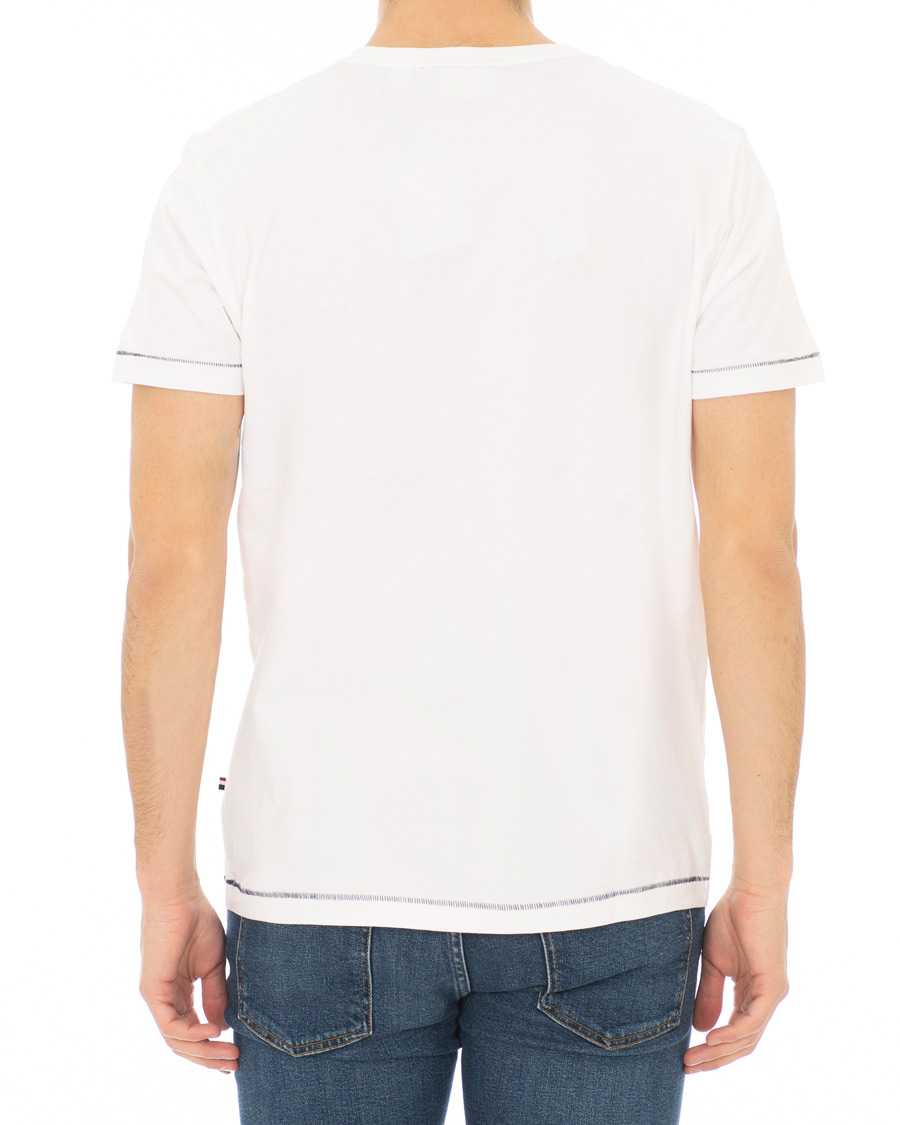 Heren | T-shirts | GANT | Le Mans Crew Neck Tee White