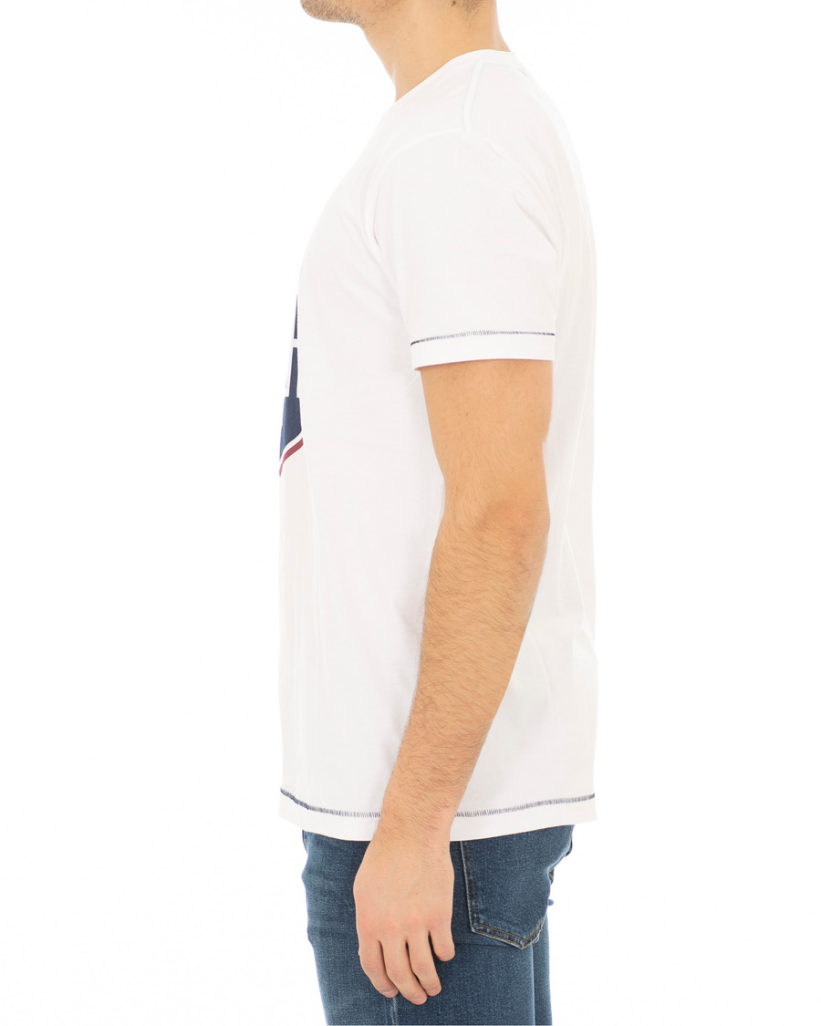 Heren | T-shirts | GANT | Le Mans Crew Neck Tee White