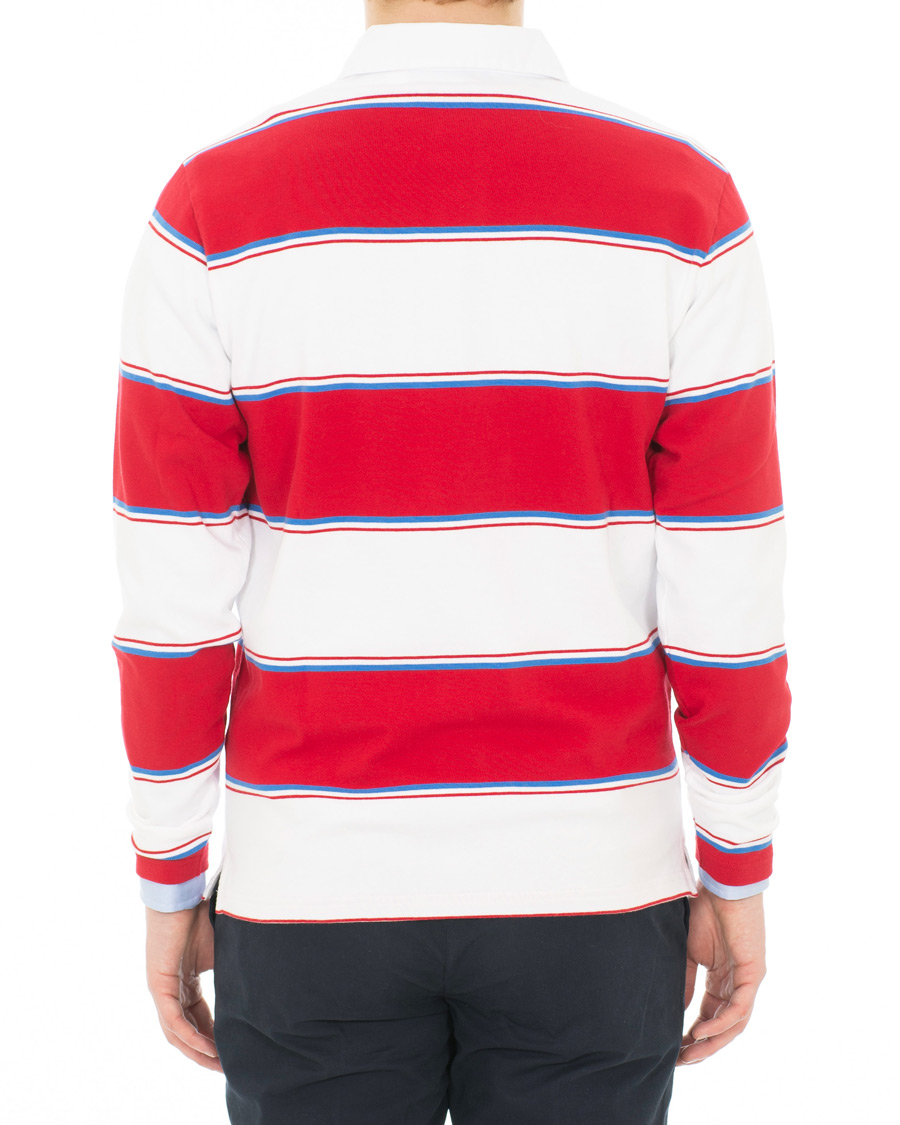 Heren | Truien | GANT | Le Mans Barstripe Rugger RedWhite