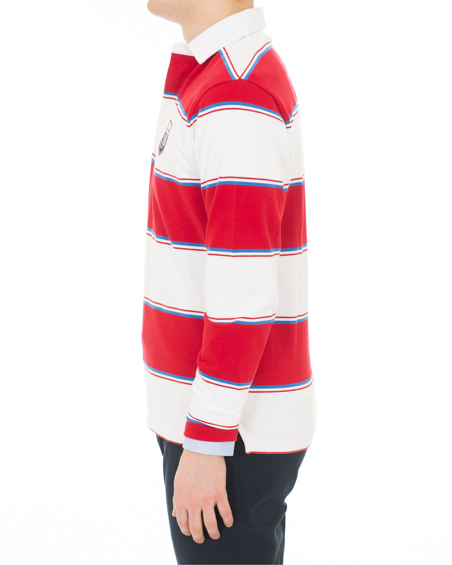 Heren | Truien | GANT | Le Mans Barstripe Rugger RedWhite