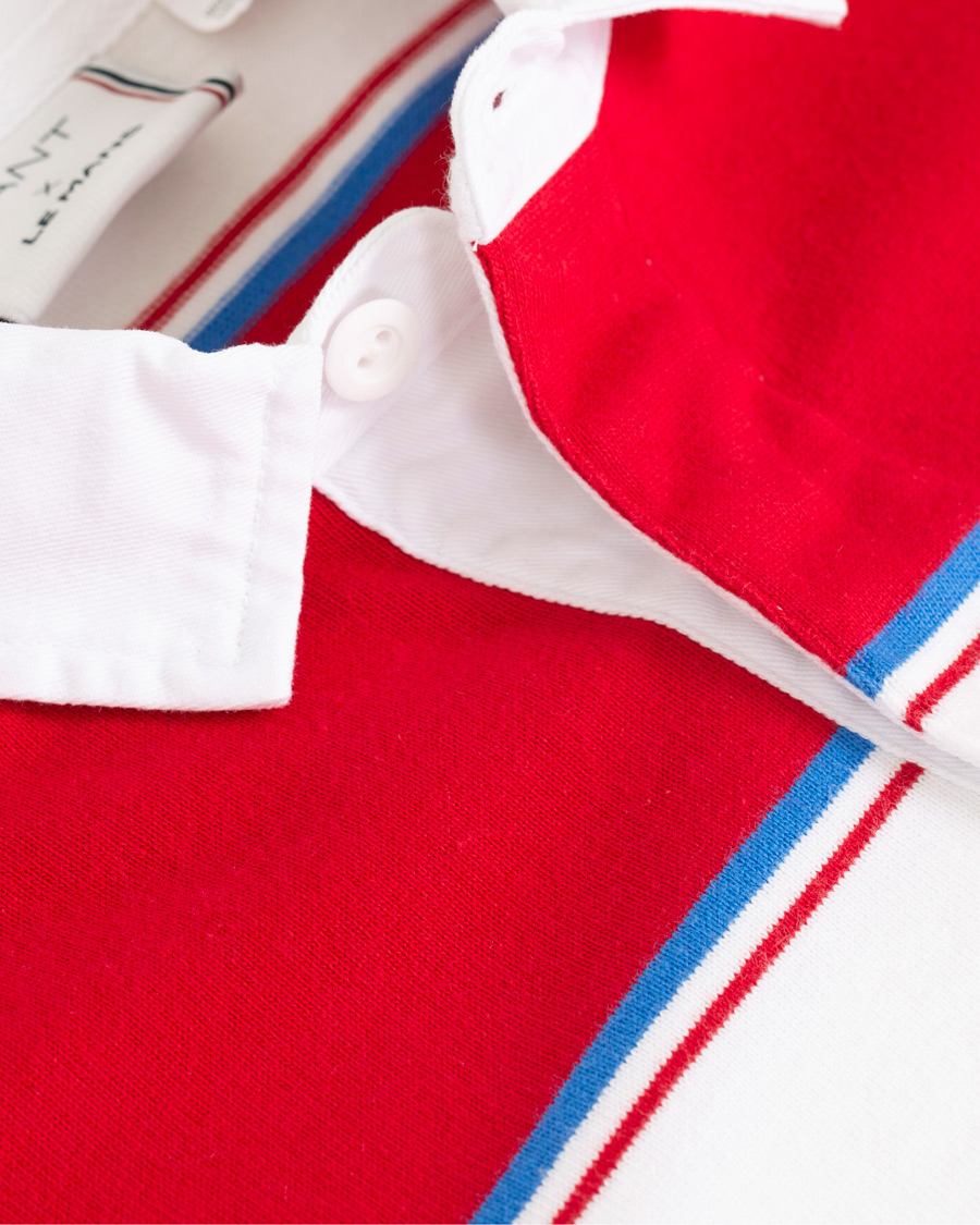 Heren | Truien | GANT | Le Mans Barstripe Rugger RedWhite
