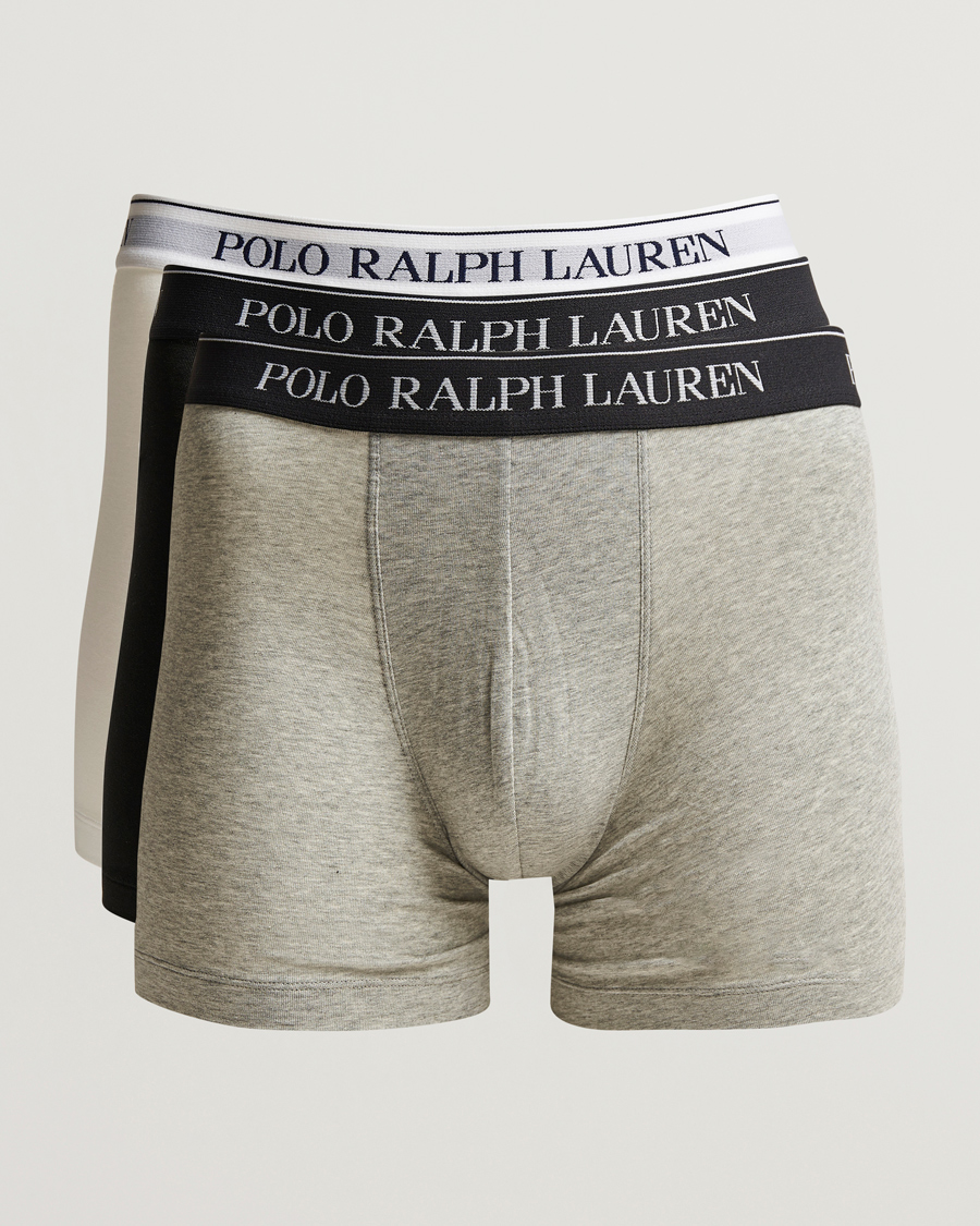 Heren | Ondergoed | Polo Ralph Lauren | 3-Pack Stretch Boxer Brief White/Black/Grey
