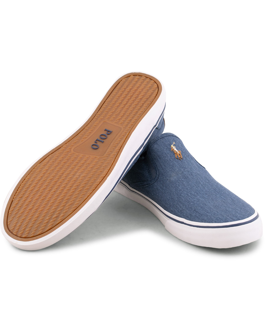 Heren | Polo Ralph Lauren Thompson Slip On Sneaker Newport Navy | Polo Ralph Lauren | Thompson Slip On Sneaker Newport Navy
