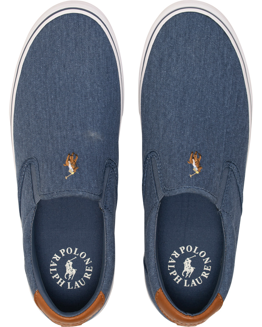 Heren | Polo Ralph Lauren Thompson Slip On Sneaker Newport Navy | Polo Ralph Lauren | Thompson Slip On Sneaker Newport Navy