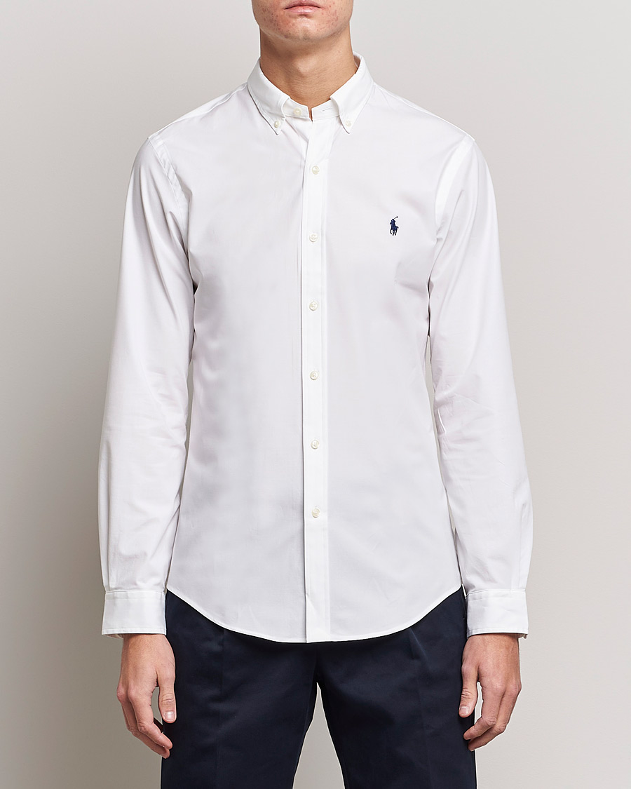 Heren | Overhemden | Polo Ralph Lauren | Slim Fit Shirt Poplin White