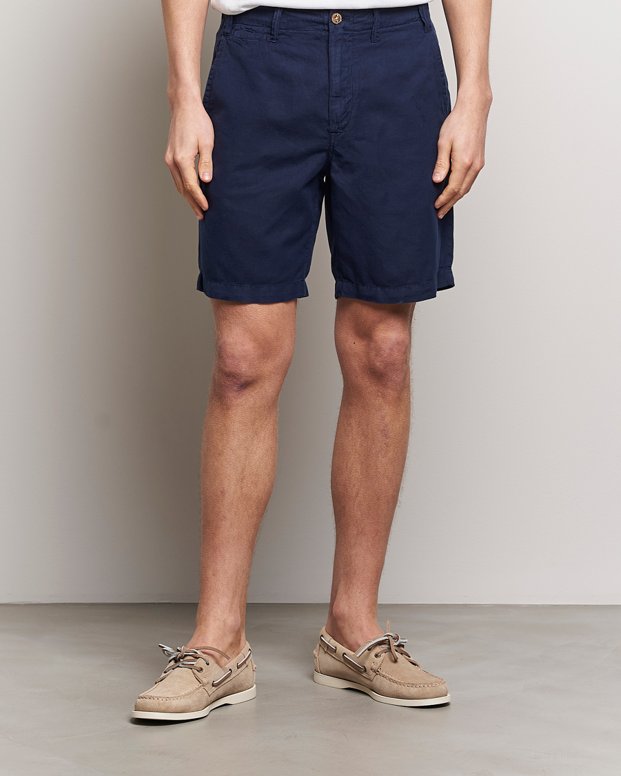 Heren | Linnen shorts | Polo Ralph Lauren | Cotton/Linen Shorts Newport Navy