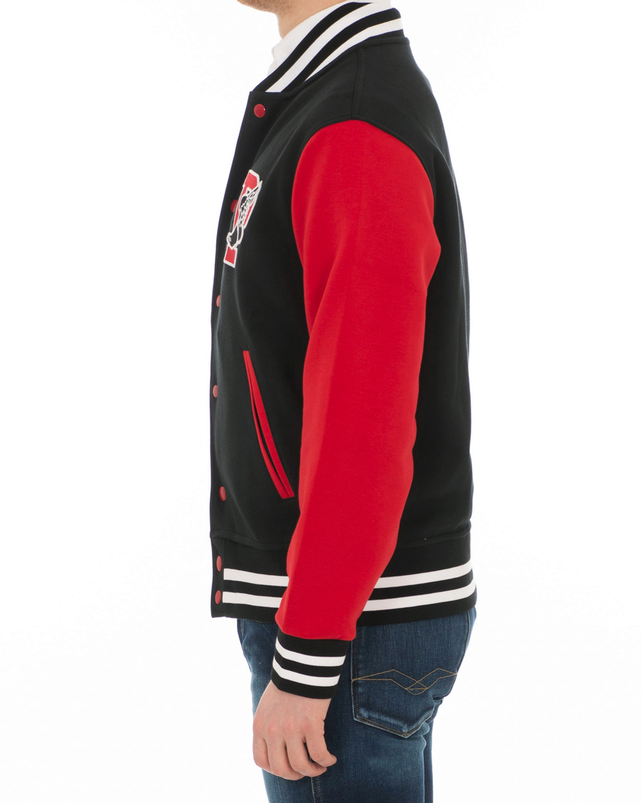 Heren | Jassen | Polo Ralph Lauren | Baseball Hybrid Jacket Black/Red