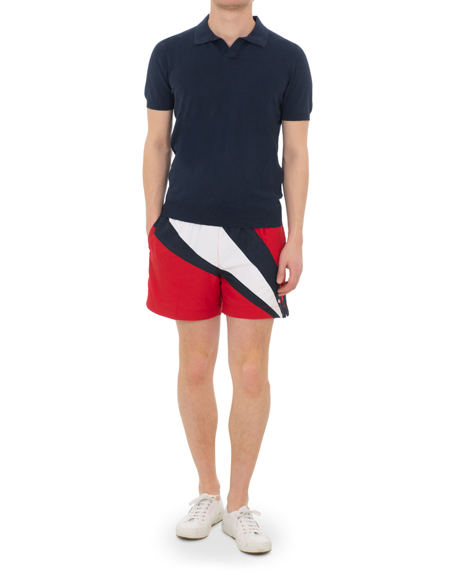Heren | Zwembroek | Tommy Hilfiger | Tommy Archive Medium Drawstring Tango Red