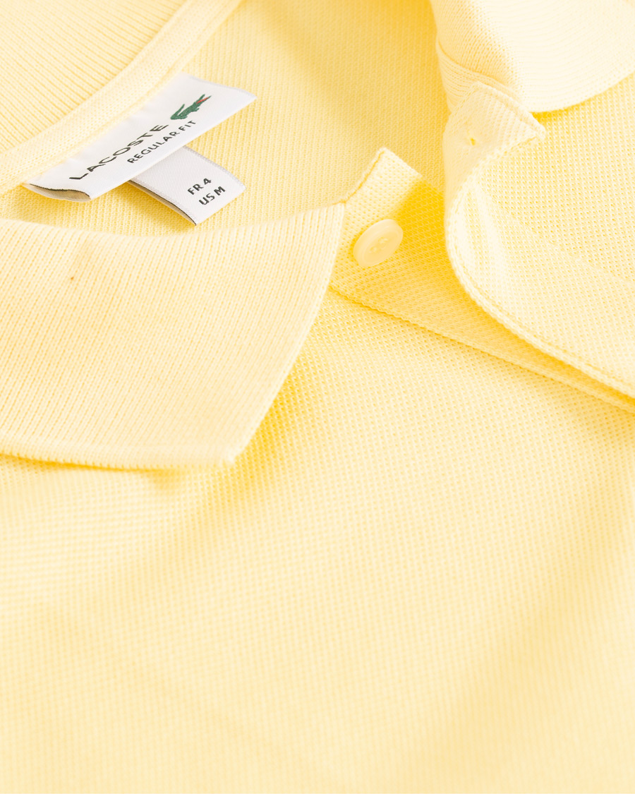 Heren | Polo's | Lacoste | Palm Crocodile Poloshirt Regular Fit Yellow