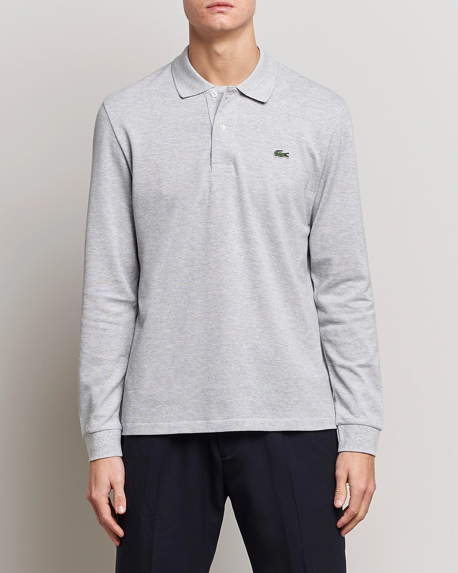 Heren | Poloshirts met lange mouwen | Lacoste | Long Sleeve Original Polo Grey