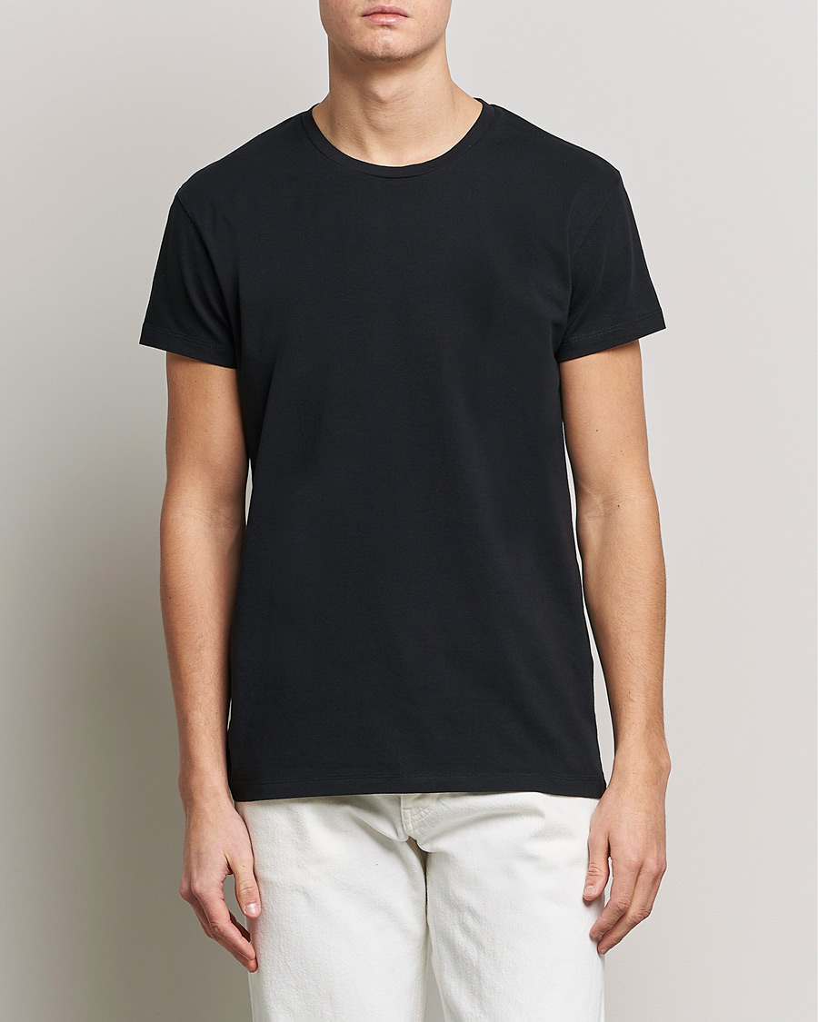 Heren | Zwarte T-shirts | Samsøe Samsøe | Kronos Crew Neck Tee Black