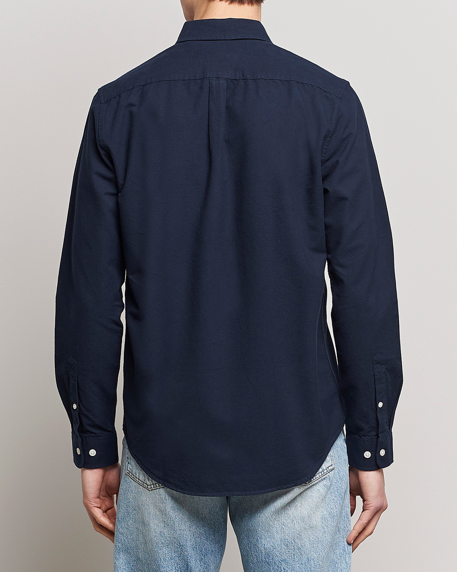 Heren | Overhemden | Samsøe Samsøe | Liam Button Down Shirt Dark Sapphire
