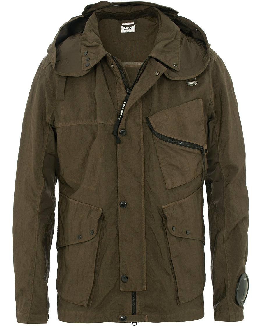 Heren | Jassen | C.P. Company | Garment Dyed Quartz Goggle Jacket Dark Green
