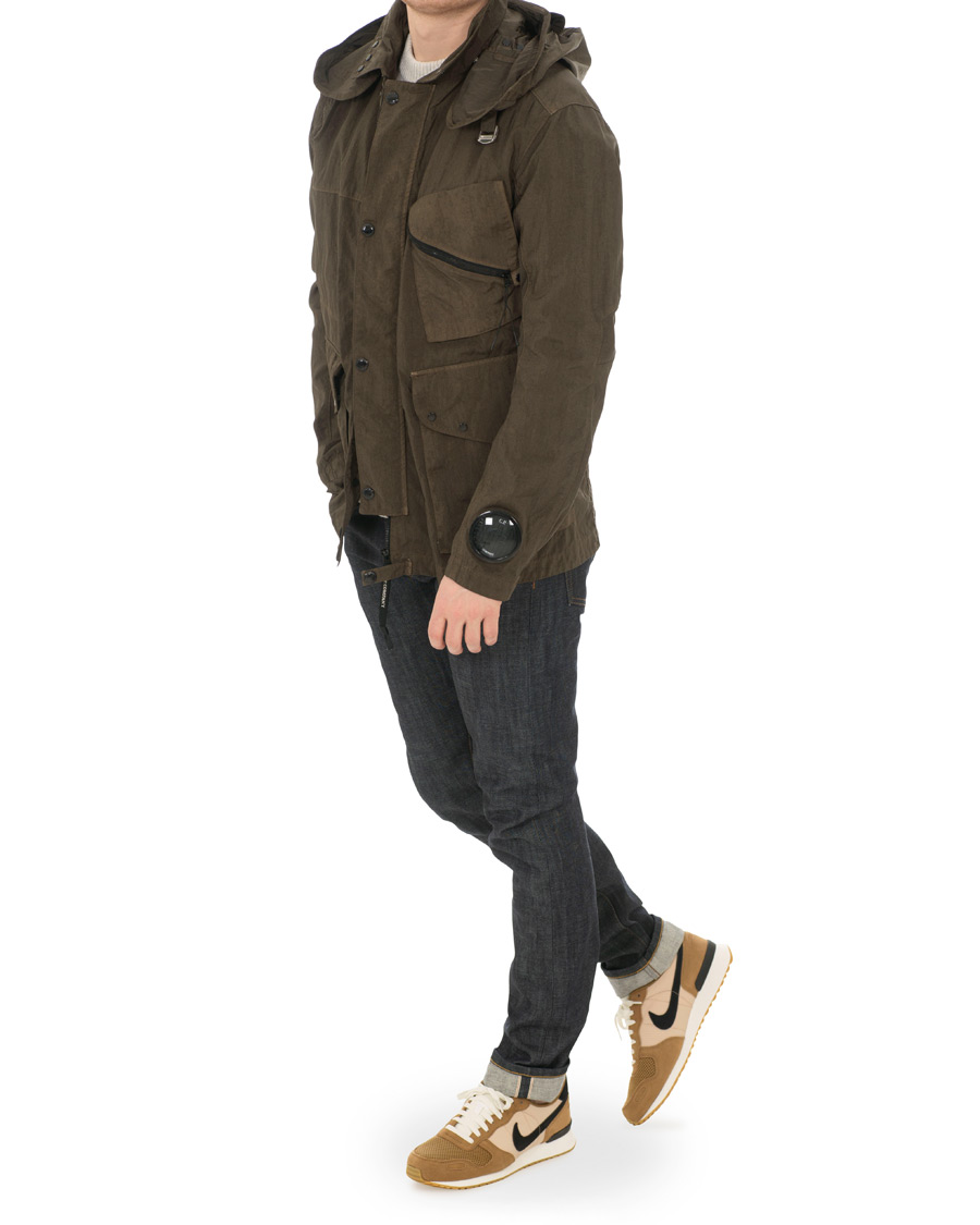 Heren | Jassen | C.P. Company | Garment Dyed Quartz Goggle Jacket Dark Green