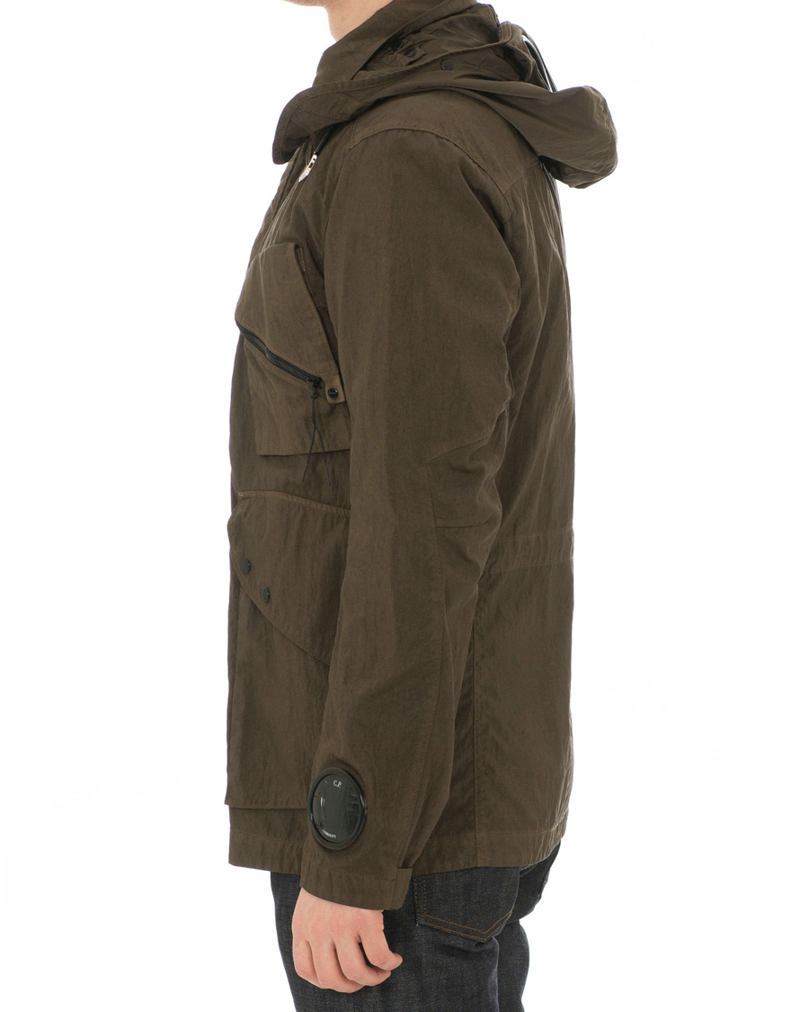 Heren | Jassen | C.P. Company | Garment Dyed Quartz Goggle Jacket Dark Green